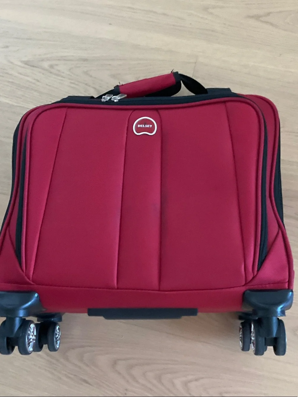 Delsey Red Carry-On 4 wheels Spinner